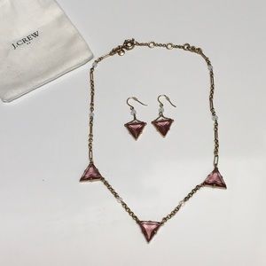 J Crew necklace and earrings set